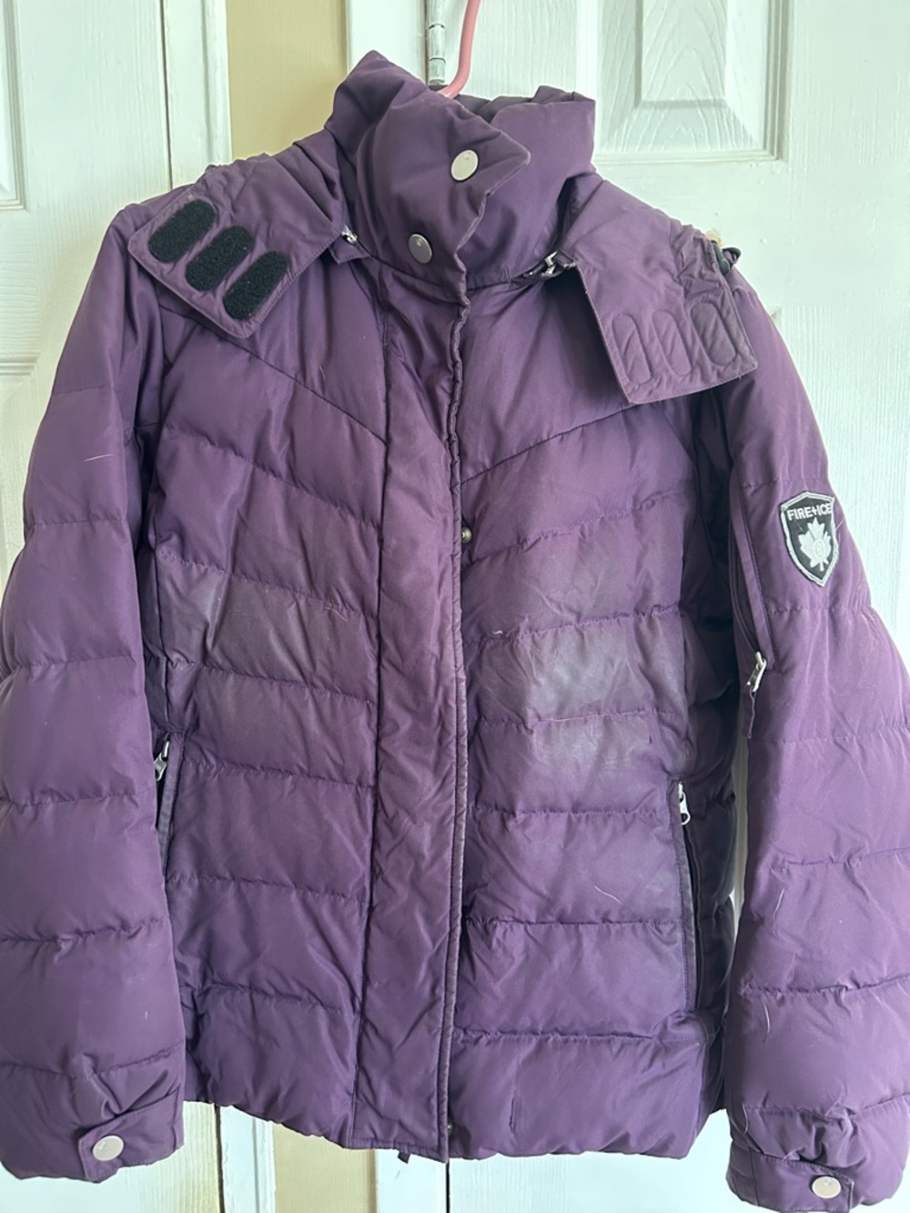 Bogner Purple Quilted Down-Style Puffer Jacket